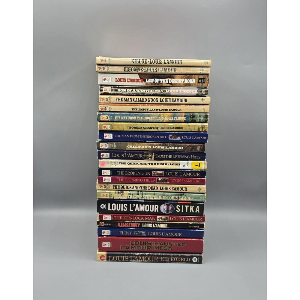 Louis Lamour Paperback Book Lot of 22 Vintage Western Novels
